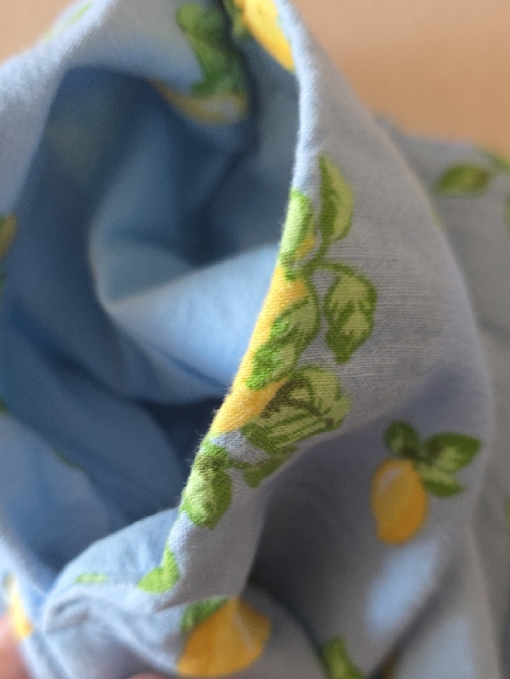 LOFT Light Blue Lemon-Print Linen Blend Shorts Sz S - Picture 9 of 9